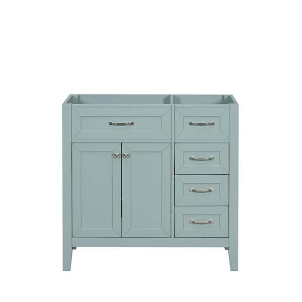Byna 35 in. W x 17 in. D x 35 in. H Freestanding Bath Vanity Cabinet without Top in Green