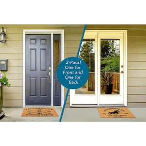 Yellowstone Multi-Colored 20 in. x 34 in. Coir Door Mat (2-Pack)