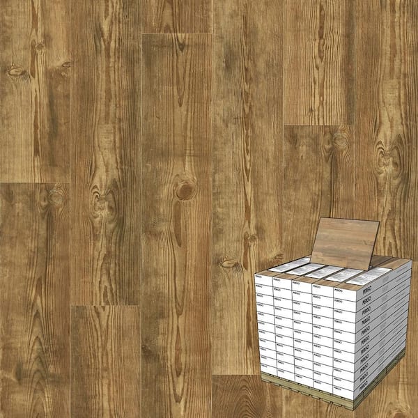 Pergo Outlast+ Aged Earthen Pine 12 mm T x 7.4 in. W Waterproof Laminate Wood Flooring (1079.7 sqft/pallet)