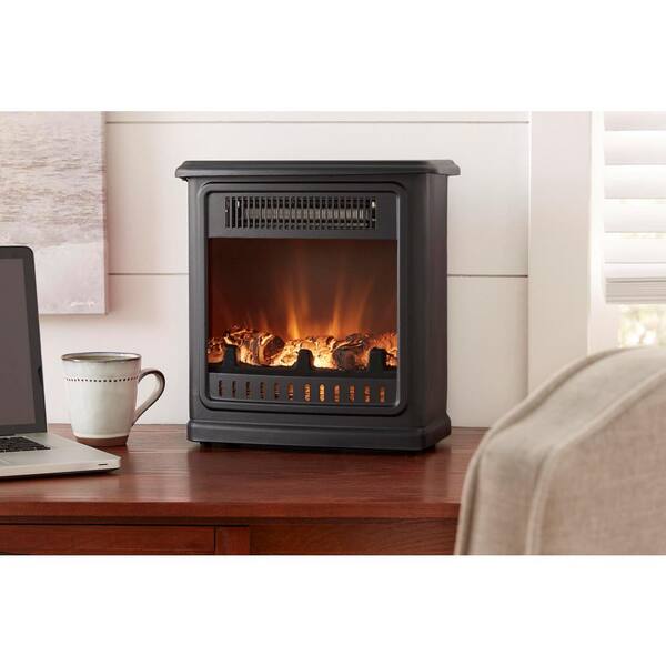 In Desktop Electric Fireplace, Hampton Bay Infrared Electric Fireplace With Shelf