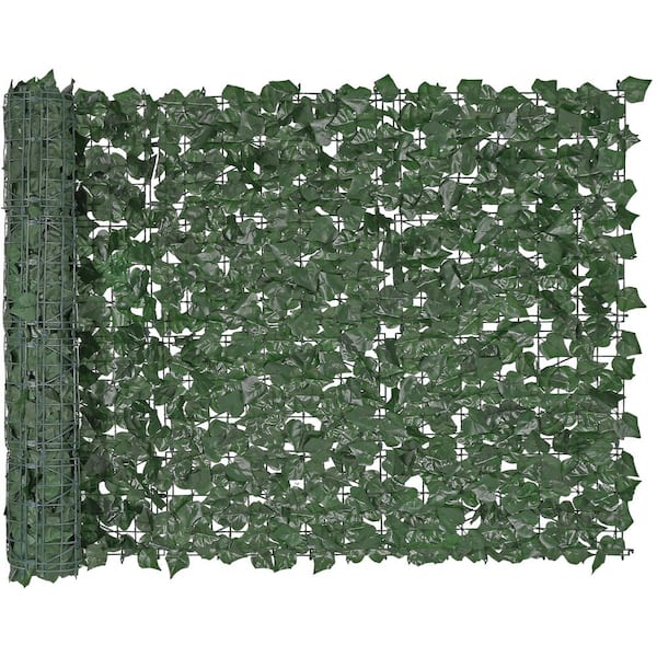 VEVOR Ivy Privacy Fence 39 in. x 98 in. Artificial Green Wall Screen Greenery Ivy Fence Faux Hedges Vine Leaf Decoration