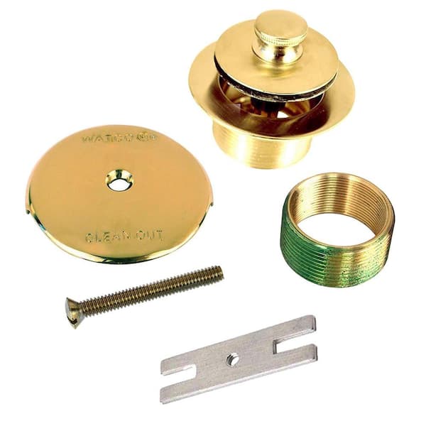 Watco 1.625 in. Overall Diameter x 16 Threads x 1.25 in. Push Pull Trim Kit with 38101 Bushing, Polished Brass