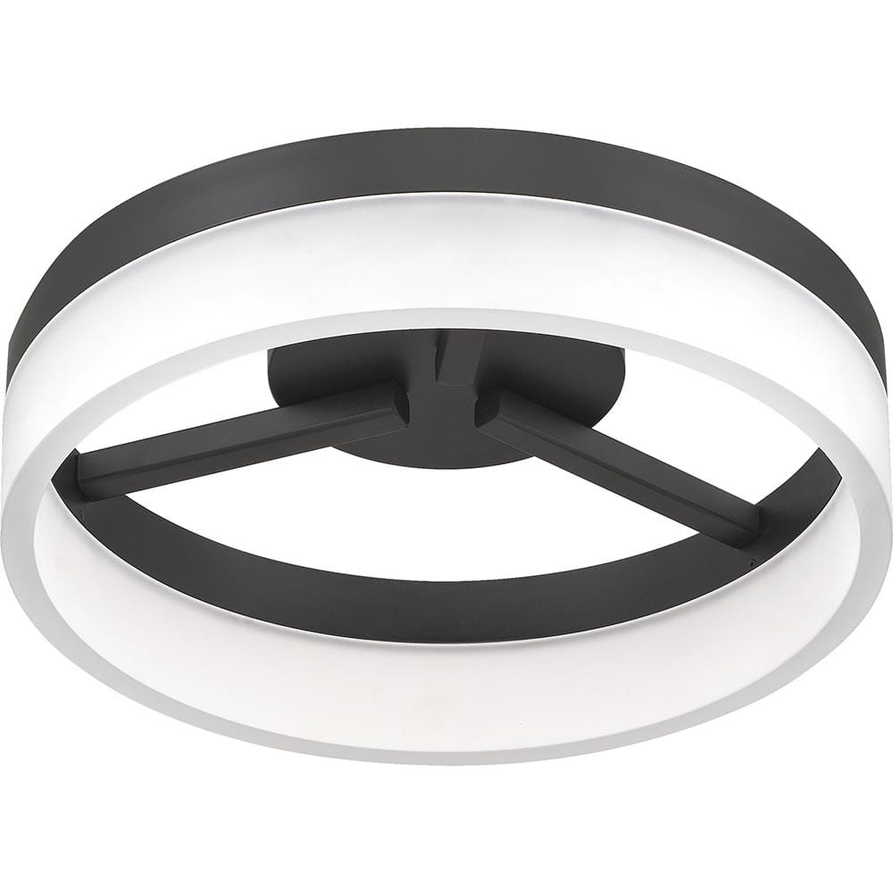 Cohen Halo LED Flush Mount in Oil-Rubbed Bronze with Acrylic Shade