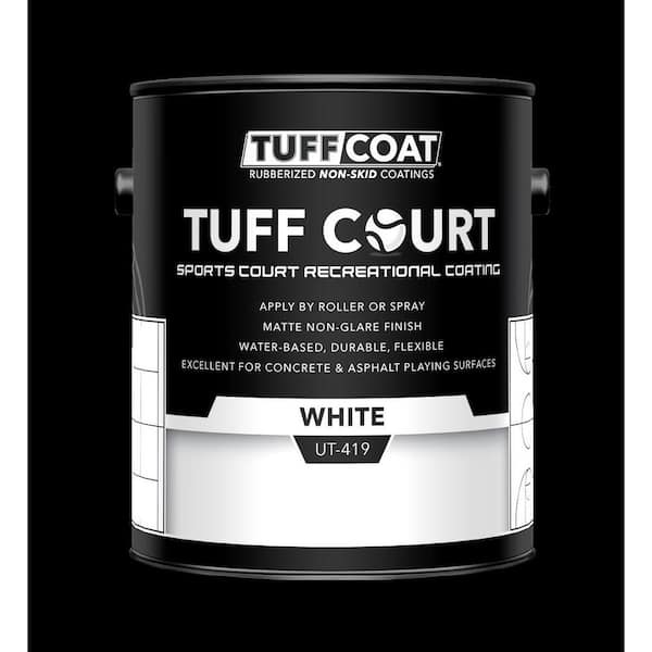 TUFF COAT Tuff Court UT-419 1-Gl White Non-Skid Durable Sport