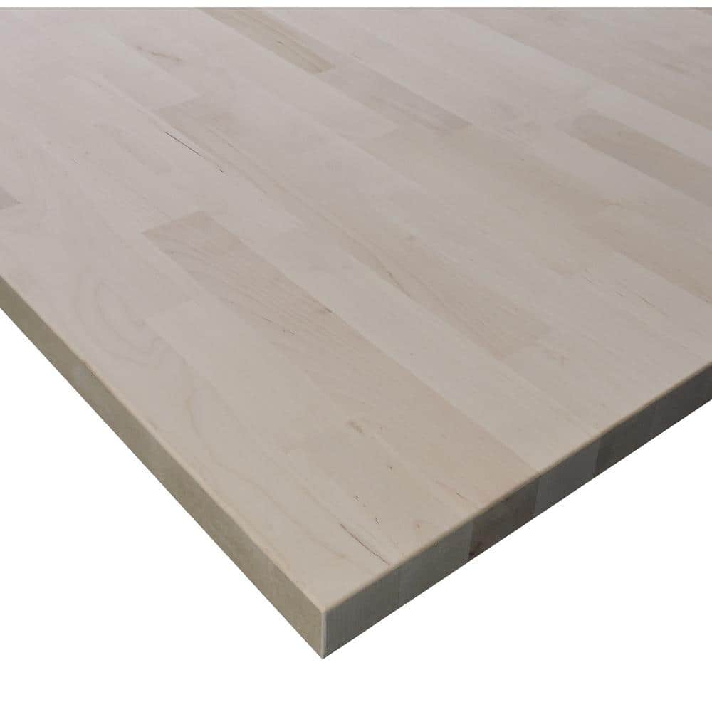 1.5 in. x 30 in. x 48 in Allwood Birch Edge Glued Project Panel Table / Isl
