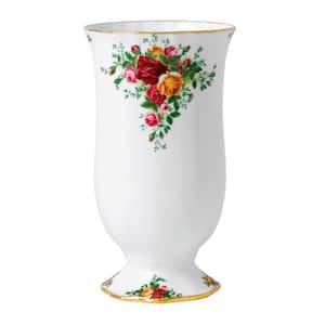 Old Country Roses Multi Color Decorative Vase 8.7 in