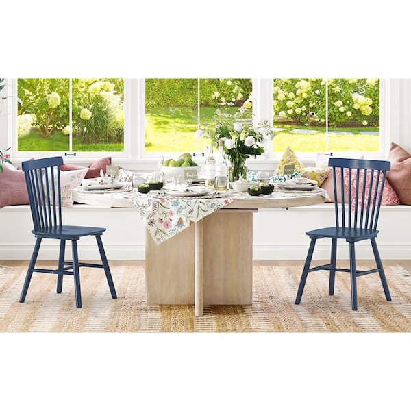 Have a question about OrangeOne Windsor Navy Blue Solid Wood