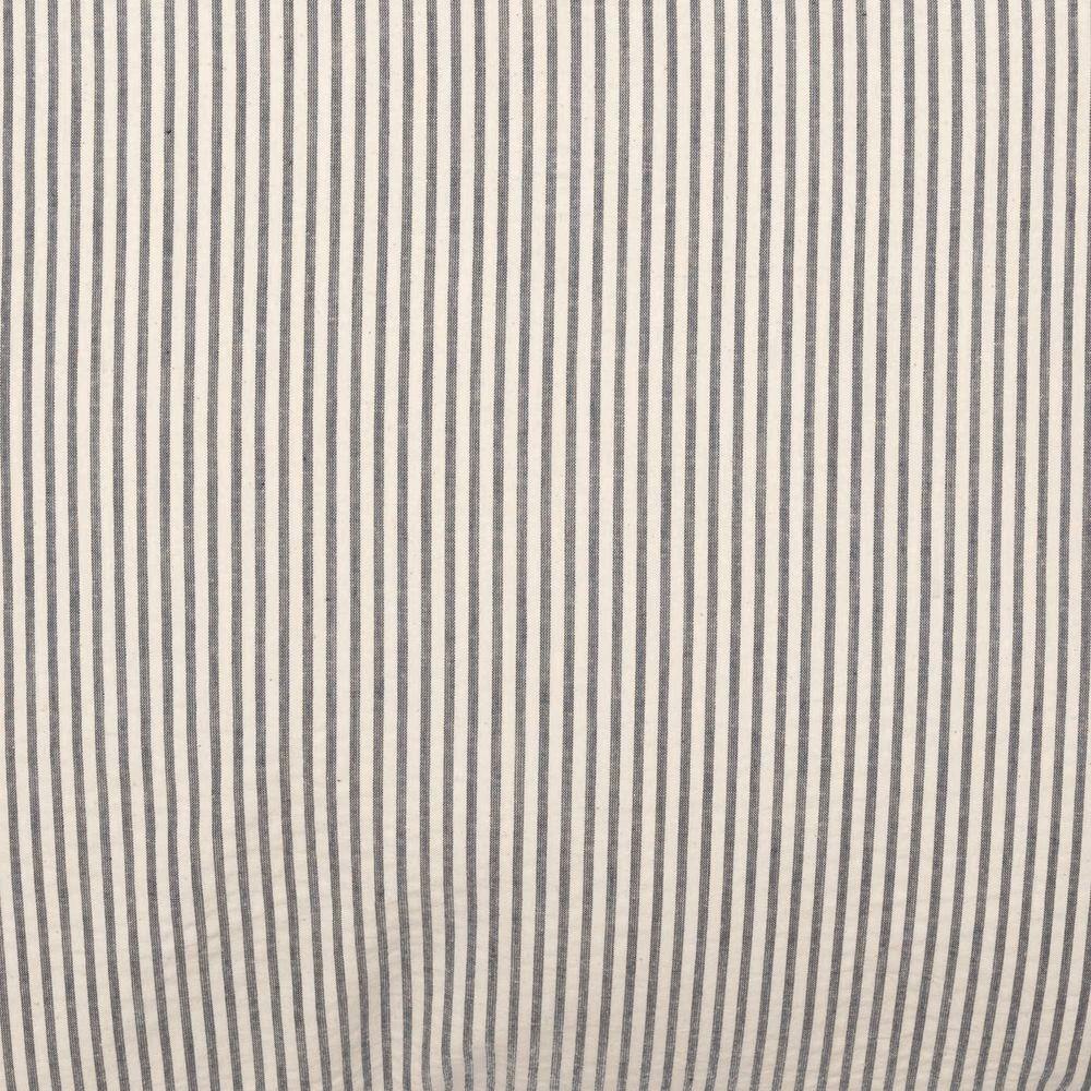 Hatteras Seersucker Blue and White Striped Cotton Standard Sham