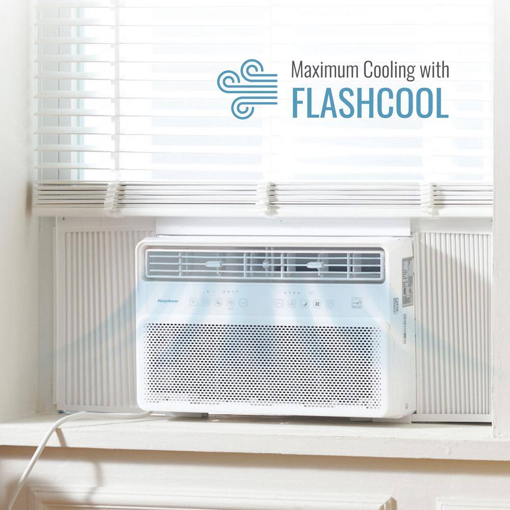 Keystone 12,000 BTU White Window Air Conditioner with Remote