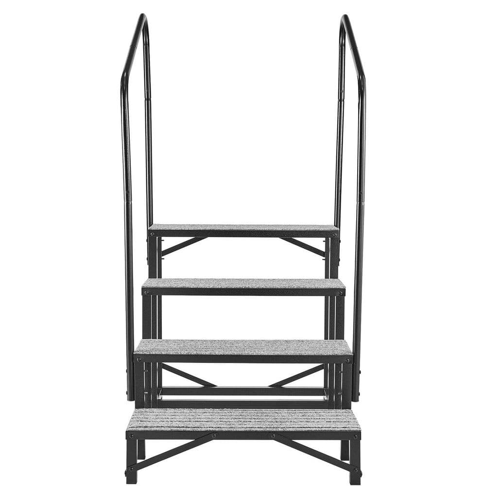 4-Step RV Stairs with Dual Handrails, 660 lbs. Capacity, Sturdy Outdoor Steps with Non-Slip Surface for Seniors and Pets price history on PriceWatchPro