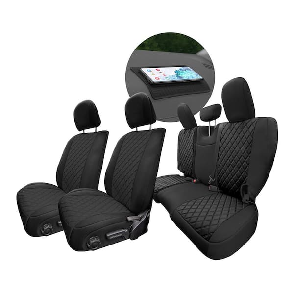FH Group Neoprene Waterproof 47 in. x 1 in. x 23 in. Custom Fit Seat Covers  For 2018-2021 Jeep Wrangler JL 4DR Full Set DMCM5006Black-Full - The Home  Depot