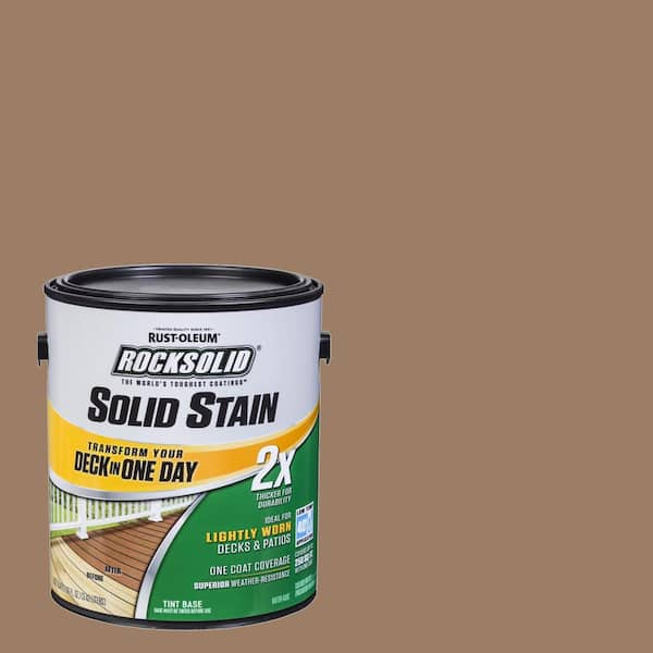 Rust-Oleum RockSolid 1 gal. Adobe Exterior 2X Solid Stain