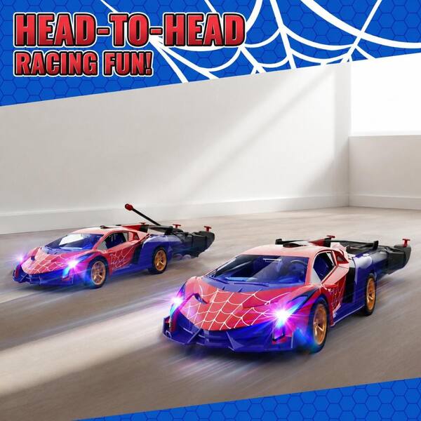 LOKWT Spider-Themed RC Drift Car with Multicolor Flashing