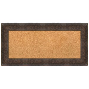 Ridge Bronze 35.62 in. x 17.62 in. Framed Corkboard Memo Board