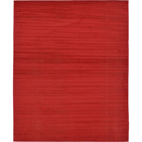 Unique Loom Williamsburg Solid Red 8' 0 x 10' 0 Area Rug 3129850 - The ...