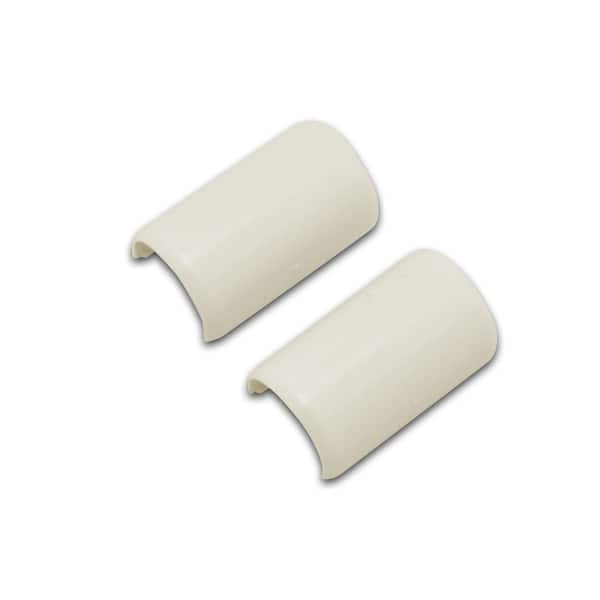 Wiremold CordMate Cord Cover Coupling, Cord Hider for Home or Office, Holds 1 Cable, Ivory (2 Pack)