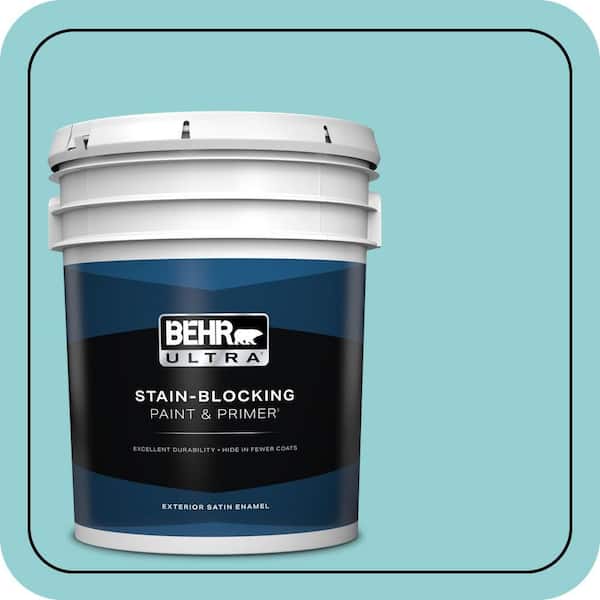 BEHR ULTRA 5 gal. #M460-3 Big Surf Satin Enamel Exterior Paint & Primer