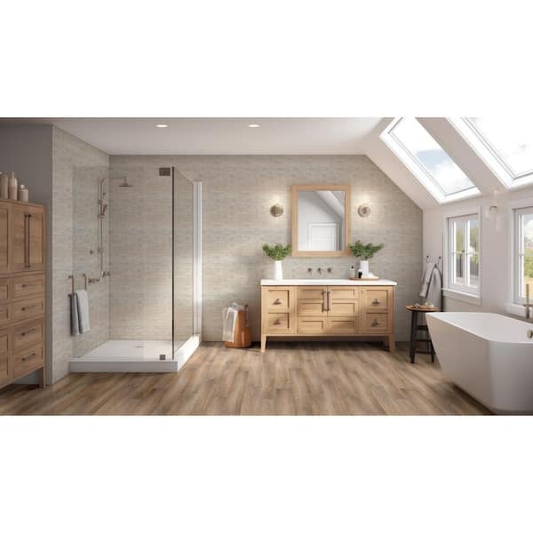 Take Home Sample - Pinevale Pass Oak 6 MIL Waterproof Click Lock Luxury Vinyl Plank Flooring