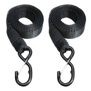 24 in. x 1.5 in. Tie Down Strap Extensions with S-Hooks (2 pack)