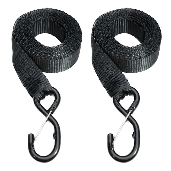 TORK STRAP .COM 24 in. x 1.5 in. Tie Down Strap Extensions with S-Hooks (2 pack)