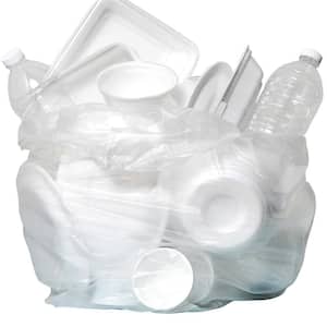 7-10 Gal. Clear Trash Bags 24 in. x 24 in. 6 Micron (1000 Count)