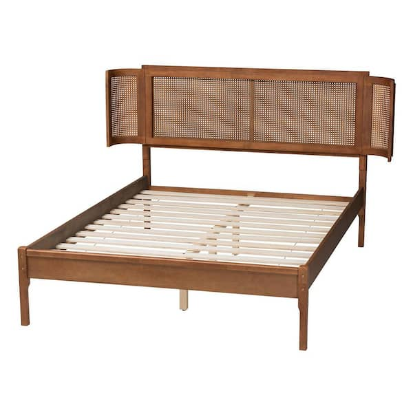 Baxton Studio Eridian Brown Wood Frame Queen Platform Bed 222