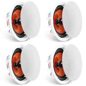 4 PCs 8 In. Ceiling Speakers 100-Watt Wireless speakers Sound Bar Flush Mount Ceiling & in-Wall Speakers with for Home