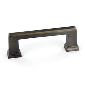 Mirabel Collection 3 3/4 in. (96 mm) Antique Nickel Transitional Cabinet Bar Pull