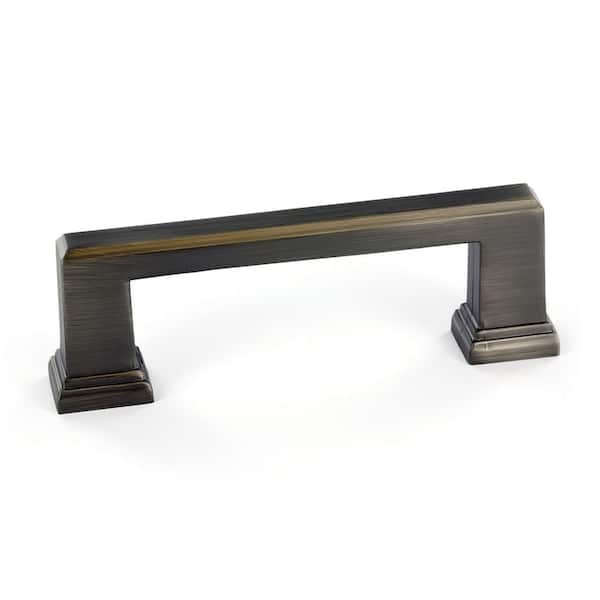 Richelieu Hardware Mirabel Collection 3 3/4 in. (96 mm) Antique Nickel Transitional Cabinet Bar Pull