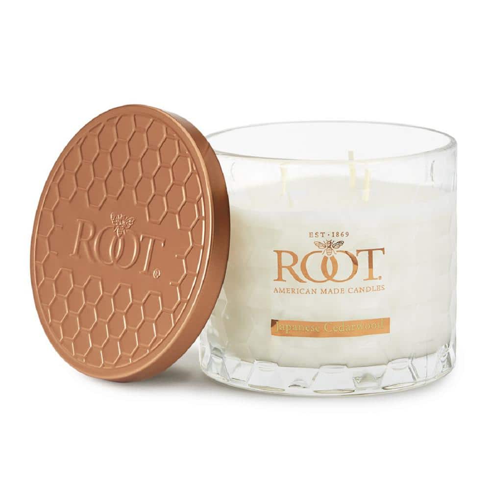 Root Candles 3 Wick Honeycomb Japanese Cedarwood Scented Jar Candle ...