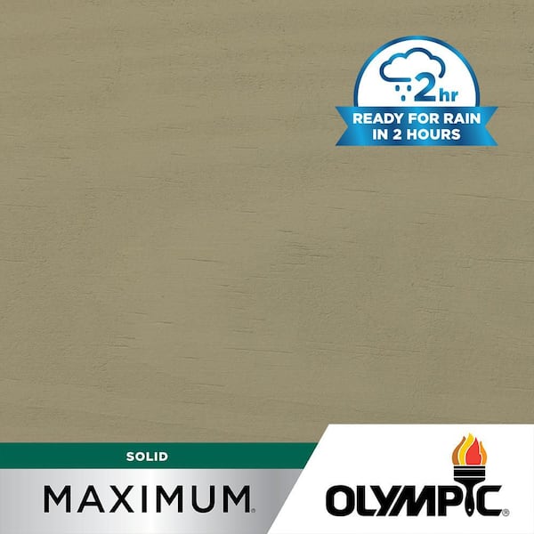 Olympic Maximum 1 gal. SC-1049 Mullion Gray Solid Color Exterior Stain and Sealer in One