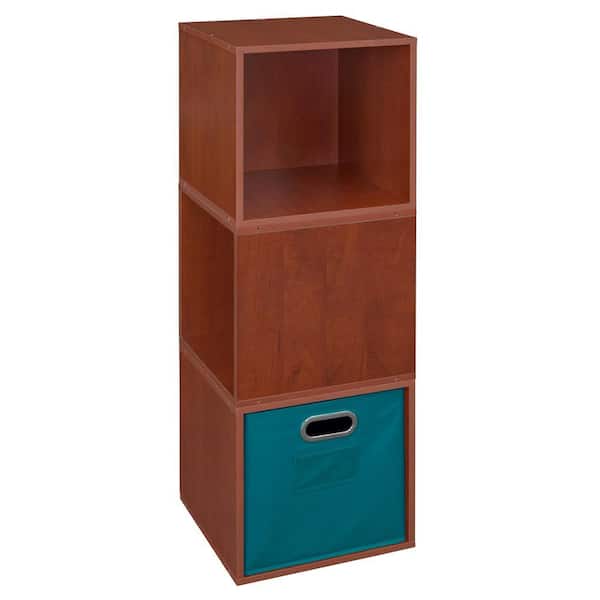 Regency 39 in. H x 13 in. W x 13 in. D Cherry Wood 4-Cube Organizer
