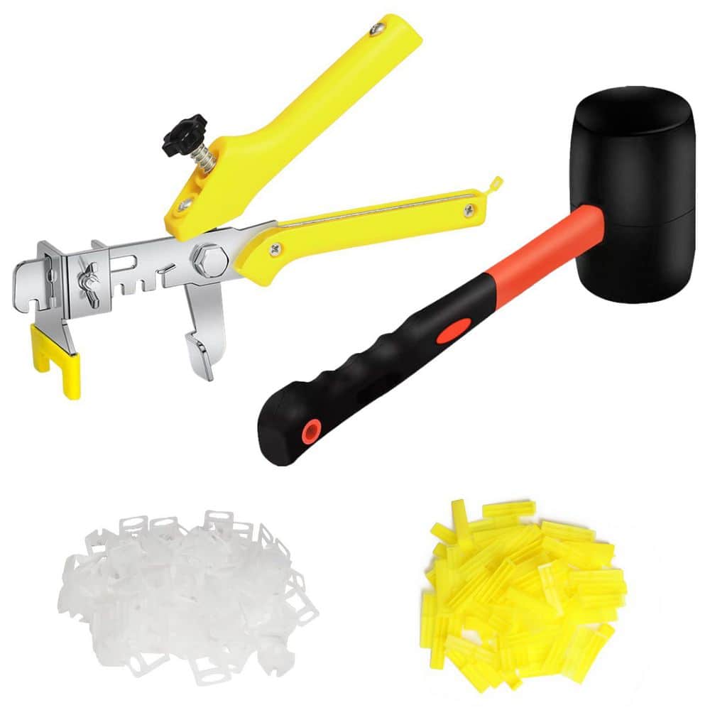 600 Pieces Tile Spacer Clips and 200 Piece Reusable Wedges, Tile Installati