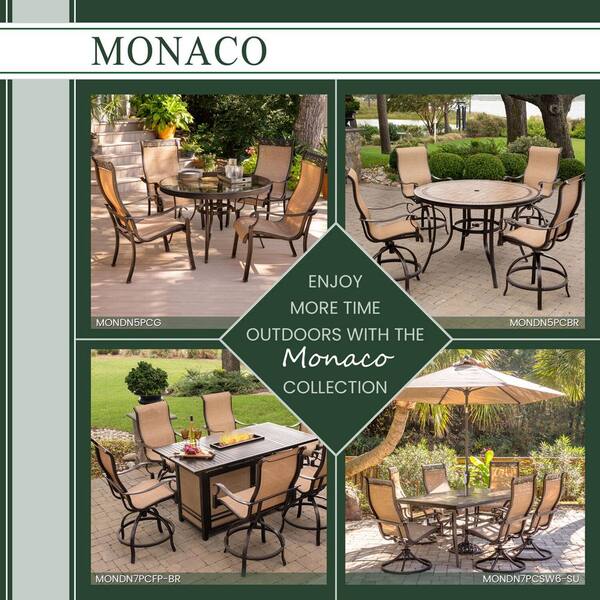 Hanover Monaco 7 Piece Aluminum Outdoor, Orchard Hardware Patio Furniture