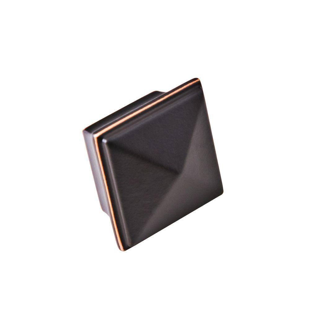 Oil-Rubbed Bronze Square Pyramid Cabinet Knob