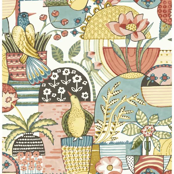 Unbranded Yellow Spice Avriel Peel and Stick Wallpaper Sample