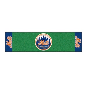 MLB New York Mets 1 ft. 6 in. x 6 ft. Indoor 1-Hole Golf Practice Putting Green