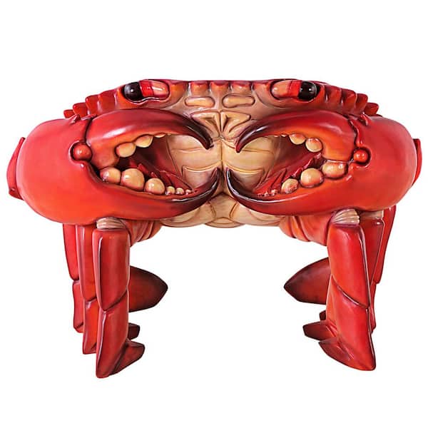 Design Toscano 28 in. H Giant Red King Crab Sculptural Chair