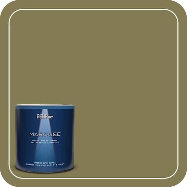 BEHR MARQUEE 1 qt. Home Decorators Collection #HDC-AC-16A Fern Grove Satin Enamel Interior Paint & Primer