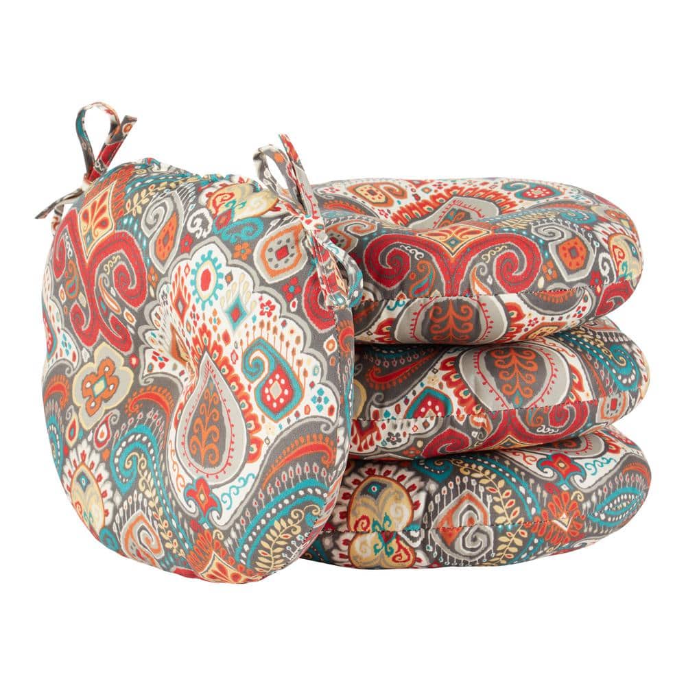 Asbury Park 15 in. Round Outdoor Seat Cushion (4-Pack) price history on PriceWatchPro
