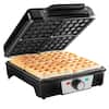 VEVOR Waffle Cone Heart-Shaped 25 PCS Waffle Makers 850W Silver Mini Dutch  Pancake Maker 11.8 in. x 12.6 in. x 7.1 in. HFBJ25KXXXSB00001V1 - The Home  Depot