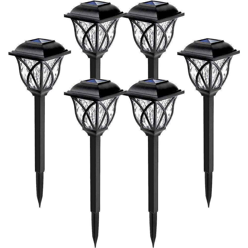 Cubilan 6 Pack Solar Outdoor Lights, LED Decorative Solar Garden Lights