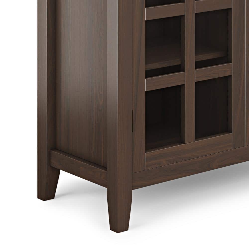 Artisan Tobacco Brown Freestanding Office Storage Cabinet with Adjustable Shelving
