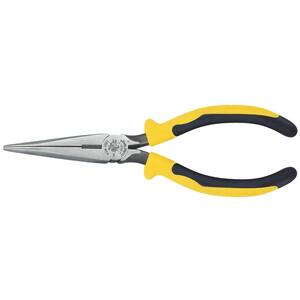 Klein D301-6C 6 inch Standard Long-Nose Pliers with Spring