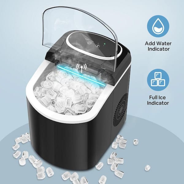 Antarctic -Star Ice Maker Machine Countertop, 44Lbs/24H Portable Compact  Ice Cube Maker, with Ice Scoop & Basket