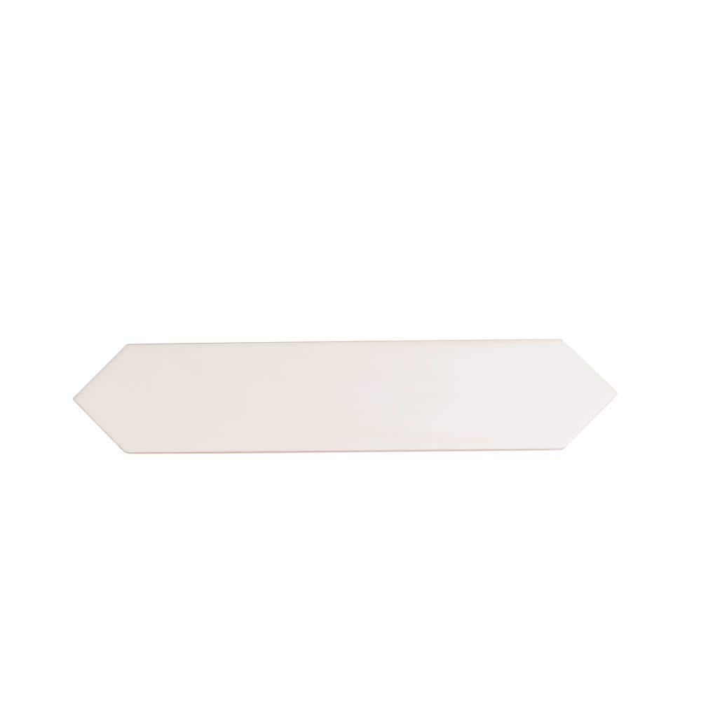 Piquet White 2 in. x 10 in. Matte Ceramic Picket Wall and Floor Tile (5.38 sq. ft./case) (44-pack) price history on PriceWatchPro