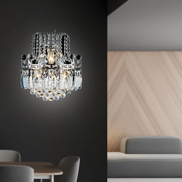 Amanda 3 Light Wall Sconce With Chrome Finish