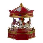 9.25 in. LED Lighted and Musical Rotating Christmas Carousel