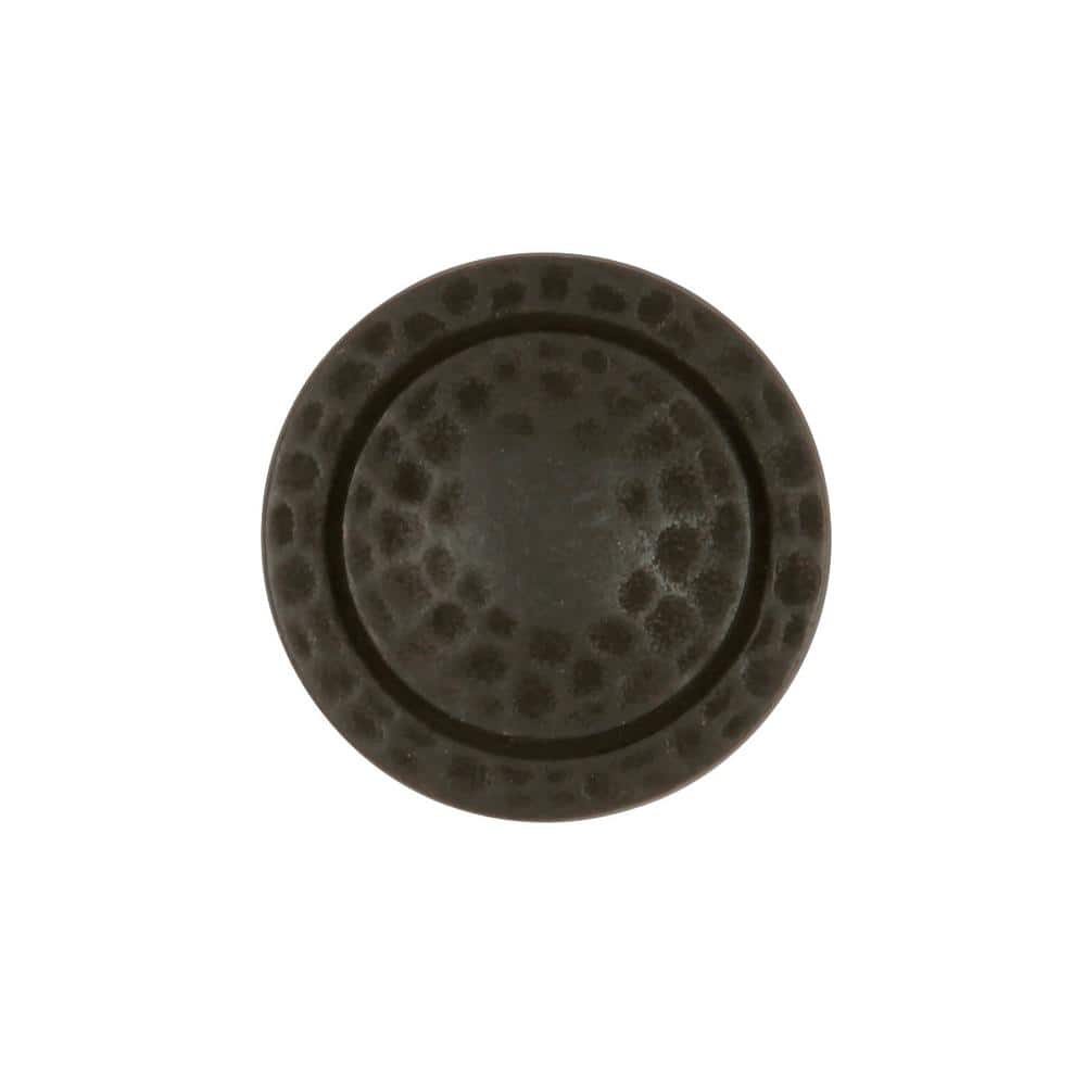 Black Iron Round Mushroom Knob with Matte Finish