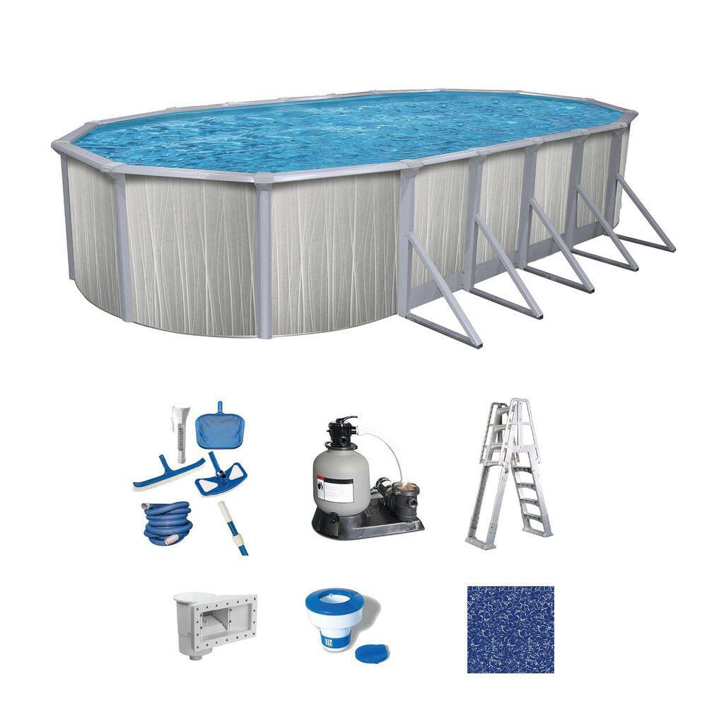 Marion 18 ft. x 33 ft. Oval 52 in. Deep Hard Sided Above Ground Standard Pool Package price history on PriceWatchPro